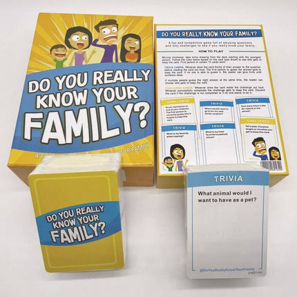 Do You Really Know Your Family A Fun Family Game Conversation Starters Challenge