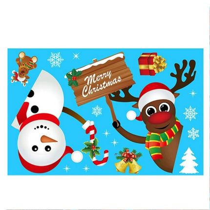 167PCS Christmas Window Clings Sticker 8 Sheets Childrens Decals Snowflake Santa