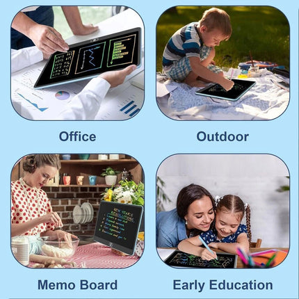 Blue 20" LCD Kids Writing Tablet Drawing Board Hand writing Pad Boys Girls Toy