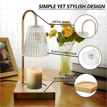 Aromatherapy Melting Wax Lamp Dimmable Night Light Table Candle Warmer Lamp
