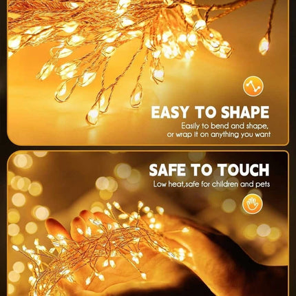 IP44 Waterproof 30m/50m String Lights Outdoor Indoor Yard Christmas Light Fairy