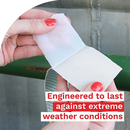 1 Rolls 150mm*5m Waterproof Tape Butyl Rubber Aluminium Foil Roof Pipe Caravan Repair Flashing