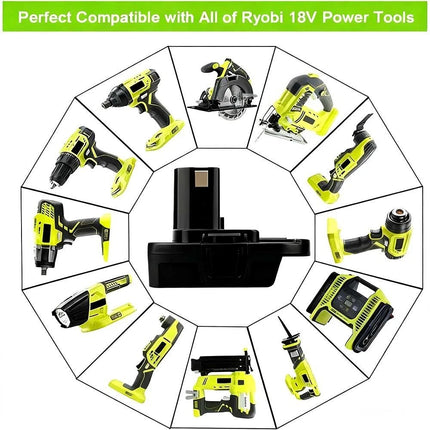 DM18RL Battery Adaptor Convert for Dewalt & Milwaukee To Ryobi 18V Power Tools