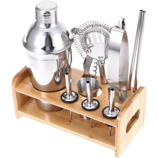13Pcs Cocktail Shaker Set Mixer Strainer Bartender