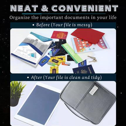 2Pcs Waterproof Passport Holder Travel Document Wallet RFID Bag Family Case Organizer L+S