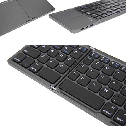 Folding Bluetooth Keyboard Touchpad Wireless Keypad for Windows Android Phone