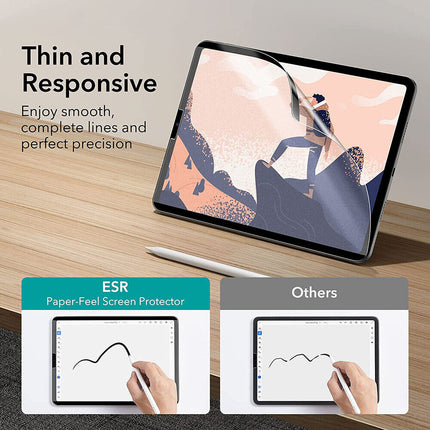 Paper-Feel Magnetic Screen Protector For Apple Ipad Pro 12.9 11 Air 5 4 Reusable