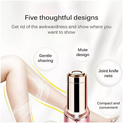 Women Facial Electric Shaver Trimmer Body Face Leg Armpit Hair Remover Painless