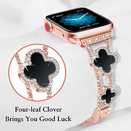 Bling Luxury Elegant For Apple Watch Case Band Bands Women Girls Series 8 7 6 5