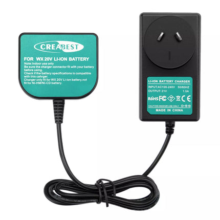 20V 3500mAh Li-ion Battery/Charger For Worx WA3551.1 WX678 WX678.9 WG169 WX390