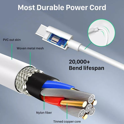 96W USB-C Power Charger Adapter MacBook Pro 16 15 M1 M2 Type C Charging Cable