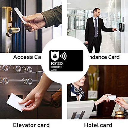 10PCS RFID Blocking Cards Contactless ID Credit Debit Card Blocker Protector