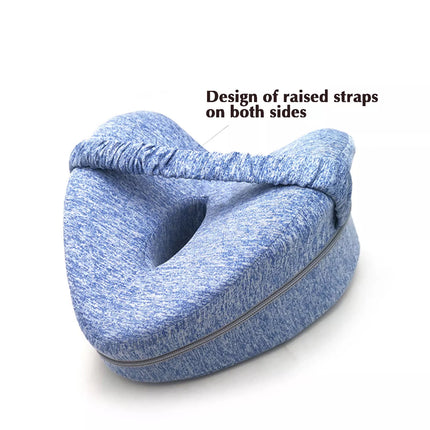Leg Knee Pillow Cushion Support Pain Relief Washable Cover Memory Foam Pillow Blue