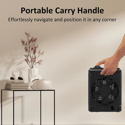 Ceramic Space Heater Mini Electric Portable with Handle- Ideal 1800W