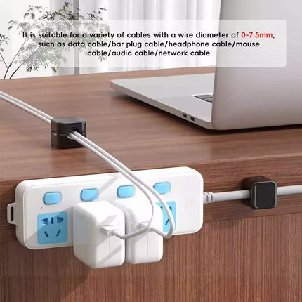 12Pcs Magnetic Cable Wire Clips Tidy Cord Lead Organiser USB Charger Cable Holder