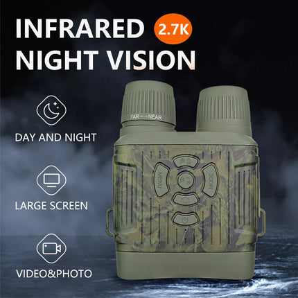 10X Digital Zoom 1080P Infrared Binoculars Night Vision Monocular for Hunting