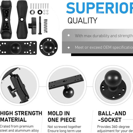 Medium Arm Marine Electronic Depth Finder Mount for Garmin, Raymarine, Lowrance