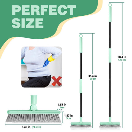 Tile Floors Brush Shower Cleaning Brush Long Handle Broom Scrubber Grout Brush