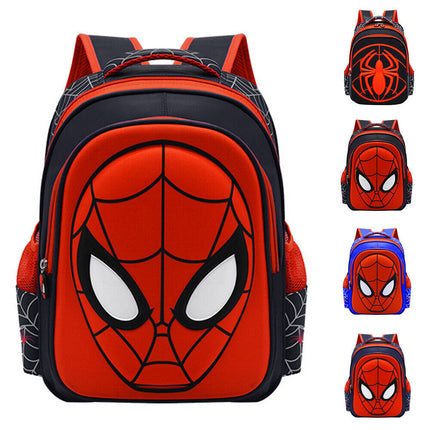 Kids Boys 3D Spiderman Backpack Children Travel Rucksack School Bag Bookbags