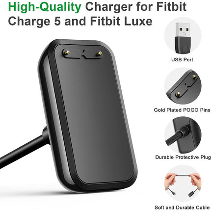 Fitbit Charge 5 6 Luxe Watch Magnetic Charging Cable USB Cord Charger Dock