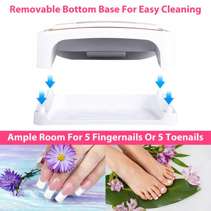 Cordless Rechargeable Nail Gel Polish Light Dryer 108W LED/UV Nail Lamp Manicure