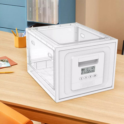Safe Medicine Lock Box Timed Lock Box Lockable Storage Box Childproof Safe Box