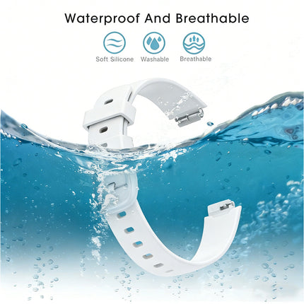 For Fitbit Inspire 3 Band Replacement Silicone Watch Sports Strap Band Wristband White