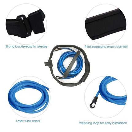 4M Swim Trainer Belt Swimming Resistance Tether Leash Pool Training Harness