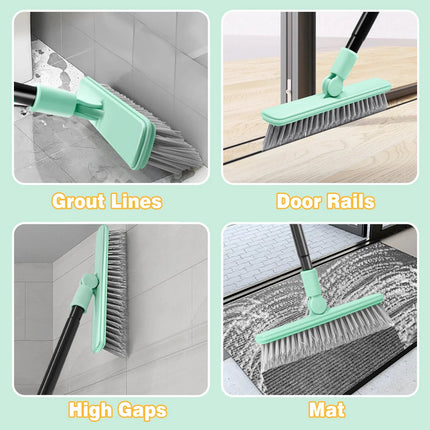 Tile Floors Brush Shower Cleaning Brush Long Handle Broom Scrubber Grout Brush