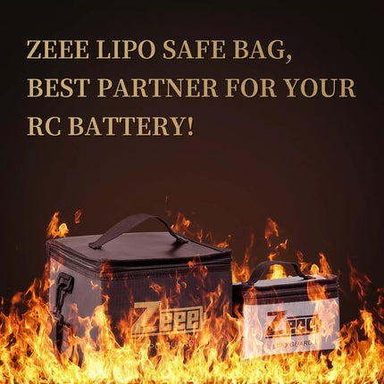 2x Lipo Battery Safe Bag Guard Fireproof Explosionproof for Charge & Storage