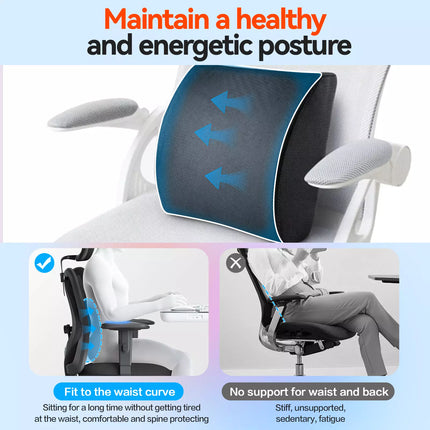 Coccyx Orthopedic Memory Foam Lumbar Back Pillow Pain Relief Support AU Office