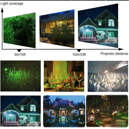 Outdoor Waterproof Solar Projector Landscape Lighting Christmas Party LED Garden