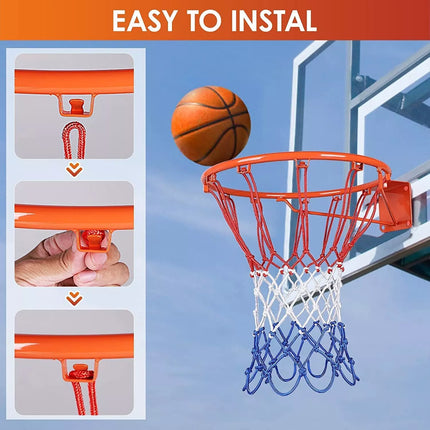 Basketball Ring Hoop Net Wall Mounted Outdoor Hanging Basket Professional 45CM