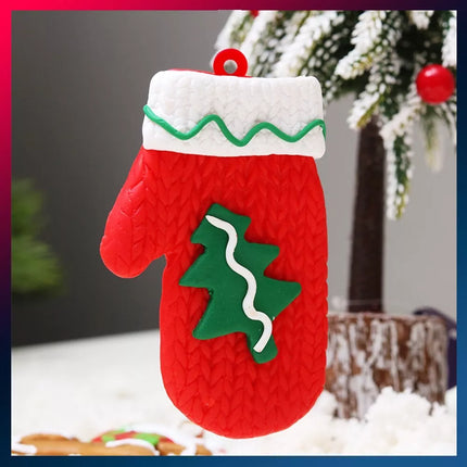 12PCs Gingerbread Man Christmas Tree Hanging Pendant Gift Tree Decor Ornament Set3
