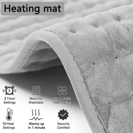 100x50cm Electric Heating Pad Therapy Warmer Mat Neck Shoulder Back Pain Relief