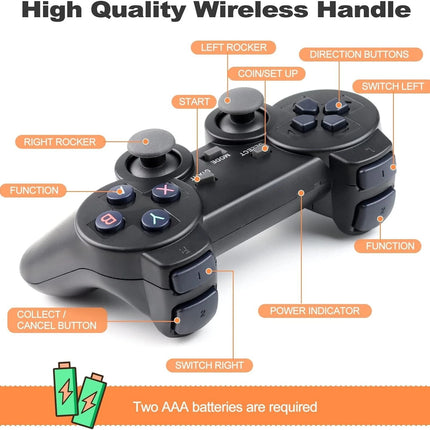 Retro Video Game Stick Console - 20000+ Games & 2 Wireless Controller 4K HDMI TV