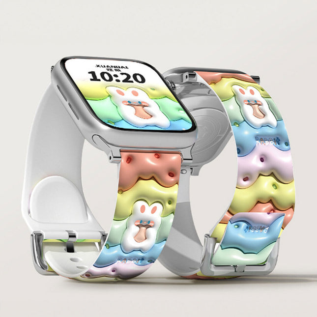 Cloud Bunny 3D cartoon silicone band for Apple Watch