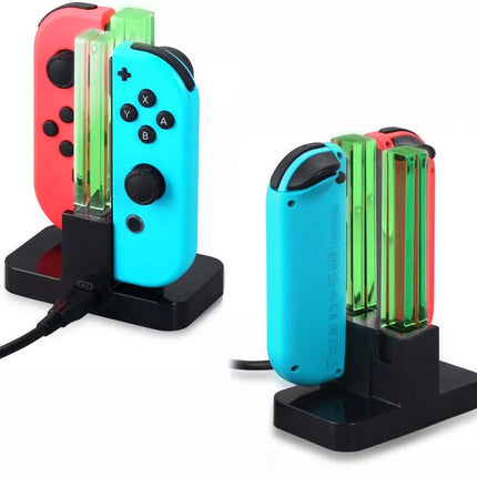 Joy-Con 4-Controller Charging Stand Dock Charger For Nintendo Switch Console