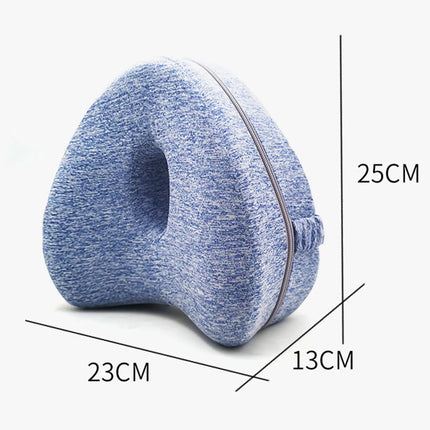Leg Knee Pillow Cushion Support Pain Relief Washable Cover Memory Foam Pillow Blue