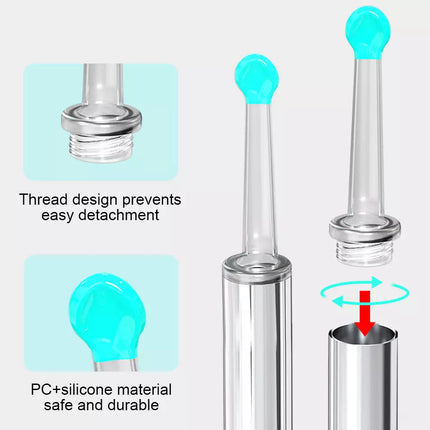 Ear Cleaner Ear Wax Remover Camera Cleaning Removal Pick Tool Light Visual Scoop Black