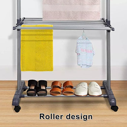 3 Tiers Foldable Garment Hanger Clothes Airer Drying Stand Laundry Support Horse