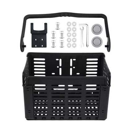 Detachable Bike Basket Bicycle Front Basket Foldable Handlebar Bag Rear Pannier