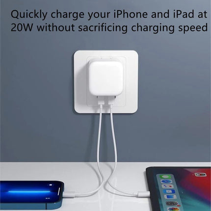 40W Fast Charging DUAL USB C PD Wall Charger Power Adapter For iPhone 15 Pro Max
