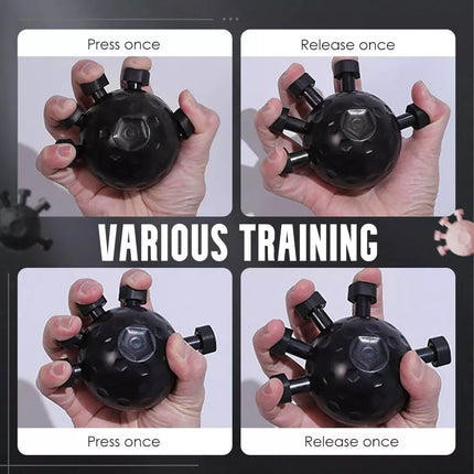 2Pcs Black Finger Grip Strengthener Hand Exerciser Gripper Tool Hand Strength Training