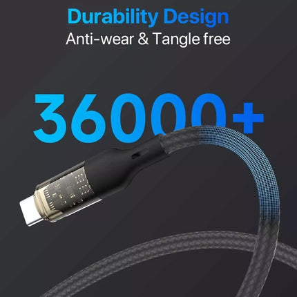 2m Usb C to Lightning Braided 27w Fast Charging Cable Charger Data