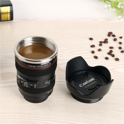 Camera Lens Coffee Mug Photo Coffee Cup Stainless Steel Camera Lens Mugs Gifts