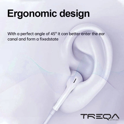 3.5mm Audio Jack Headphones Wired Earphones Volume Control & Microphone Cable