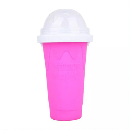 Pink Slushie Maker Cup Quick Freeze Magic Squeeze Cup Milkshake Cup Ice Cream Maker