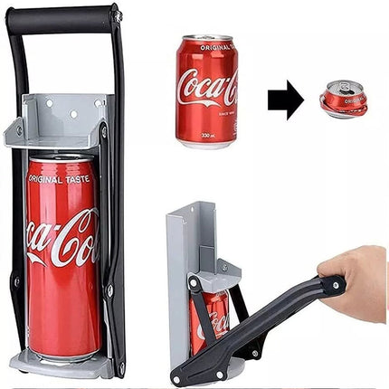 Can Crusher 16oz Beer Soda Smasher Aluminium Recycling Wall mount bottle opener