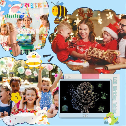 Blue 20" LCD Kids Writing Tablet Drawing Board Hand writing Pad Boys Girls Toy